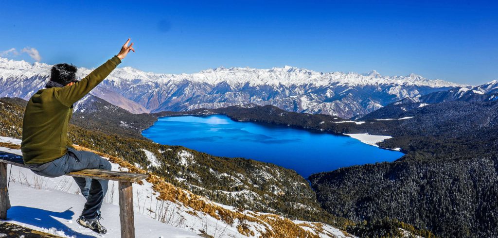 Rara Lake in winter